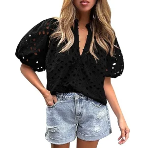 MAYUMI™ – Elegant Snygg Puffärmad Långärmad Topp