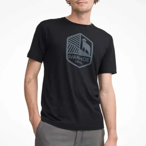 UW CEASAR SHIELD, 100% EXTRA FIN MERINO ULL — BLACK