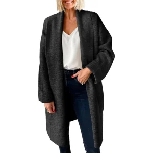 OLIVIENE™ - Bekväm Grov Öppen Översized Lång Kofta
