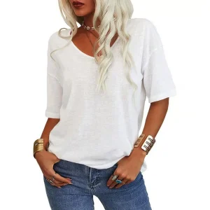 KRISANTA™ - Lös Lätt Minimalistisk T-shirt