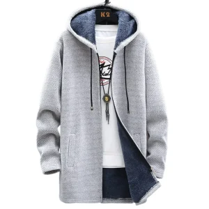 ROSIE™ | Lång hoodie med dragkedja
