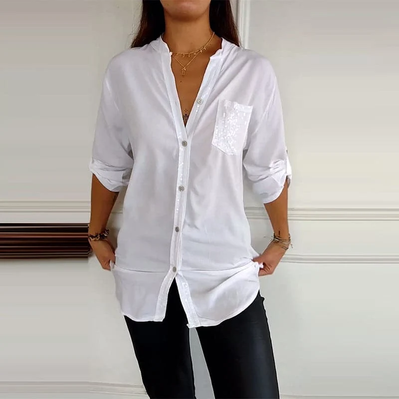 DANICA™ – Blus med paljettdetaljer - Bild 4