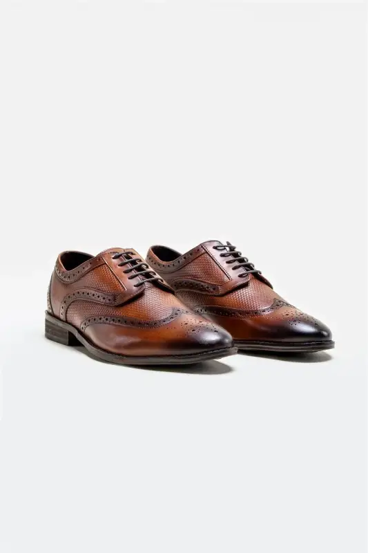 Cavani Orleans Skor Tan – Wingtip Brogue